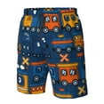 thumbnail image 5 of Kll Funny Steam Train Men'S Casual Summer Beach Shorts Hawaiian Shorts With Pockets-Small, 5 of 9