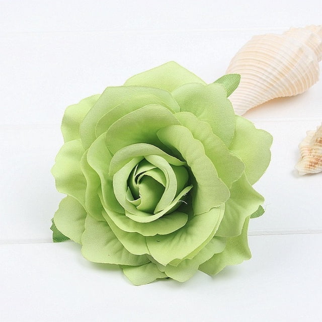 Pinzas para el cabello con flores, broche, accesorios para el cabello de Boutique, horquillas bohemias para mujeres y niñasVerde5pcs