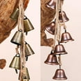 thumbnail image 2 of Christmas Bells Vintage Hanging Decorative: Gold Bells Decor with Jute Hanging Rope - Metal Cow Bells Christmas Decor for Christmas Wreath Garland Tree Wedding Party Door Staircase Railings, 2 of 6