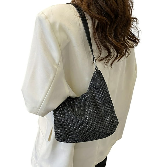 Yokua Rhinestone Shoulder Bag Handbag Purse Sparkly Rhinestone Crossbody Purse