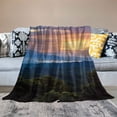 thumbnail image 2 of PRATYUS Sunset Clouds Mountain Cozy Throw Blanket for Bedroom Living Rooms Sofa Couch All Seasons Gifts 40x50in, 2 of 6