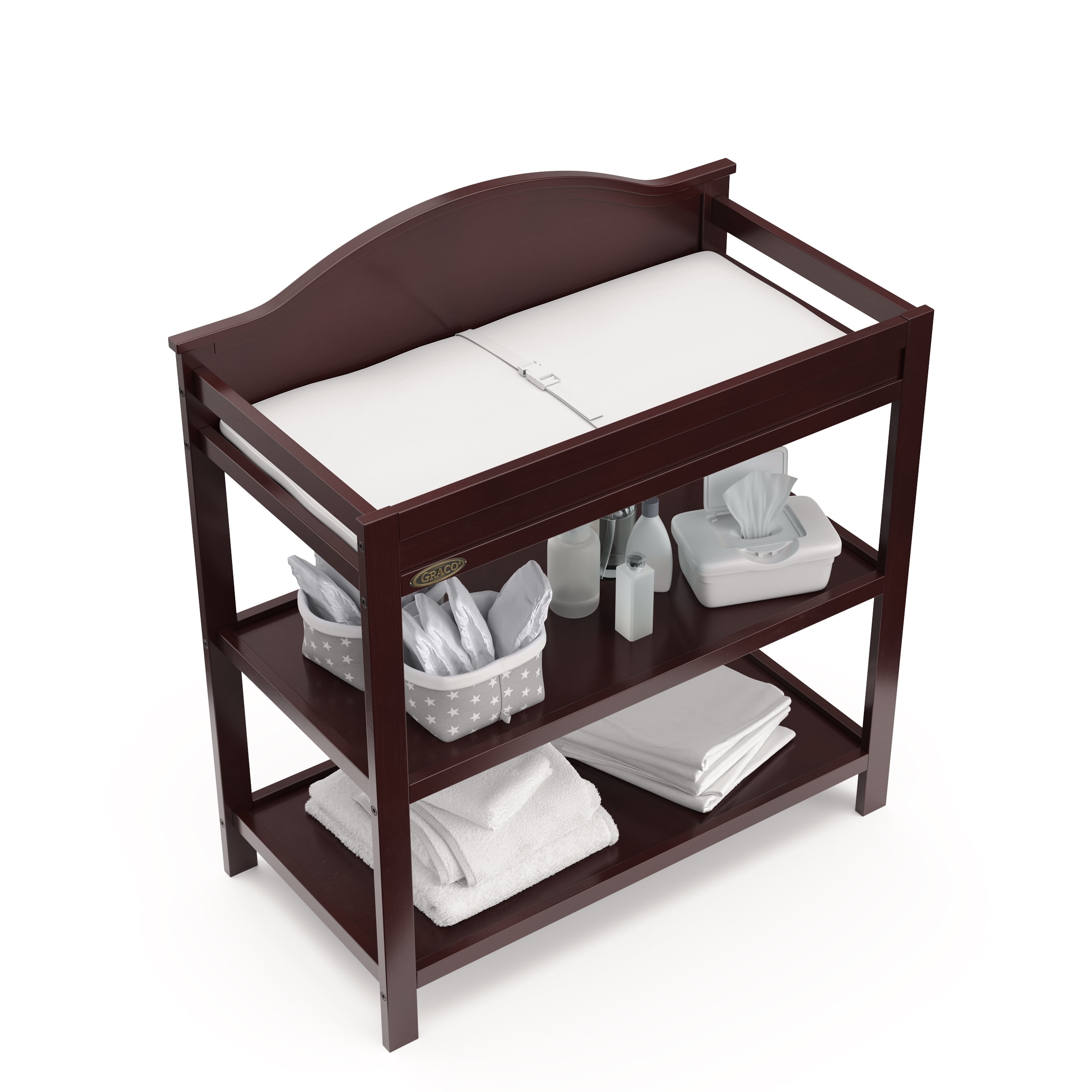 Graco changing hot sale table espresso