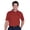 Burnt Red, variant on Monterey Club Men's Vertical Jacquard Texture Solid Golf Polo Shirt #1043