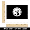 thumbnail image 2 of Washington State Flag Square Rubber Stamp Stamping Scrapbooking Crafting - Large 2.75in, 2 of 7