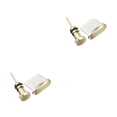 thumbnail image 1 of Sidaley Tapón de polvo portátil Mini Universal tipo C USB cubierta puerto de carga teléfono móvil 3,5mm auricular Flexible protector dorado Oro PC 1 2piezas, 1 of 5