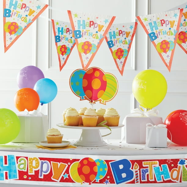 Happy Birthday Party Decorating Kit 19pcs Walmart Com