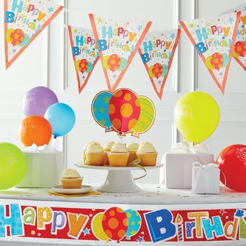 Happy Birthday Party Decorating Kit, 19pcs