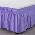 thumbnail image 6 of ATJIA Wrap Around Bed Skirt Three Fabric Sides Elastic Dust Ruffled 15 Inch Drop Easy to Install Fade Resistant, 6 of 13