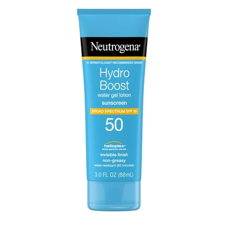 Neutrogena Hydro Boost Gel Moisturizing Sunscreen Lotion, SPF 50, 3 fl. (Best Moisturising Sunscreen For Face)