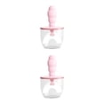 thumbnail image 4 of Soidarity Cepillo de para bebés con cubierta a prueba de polvo Cepillo en forma de U para para bebés Rosa grande rosa grande 2piezas, 4 of 6