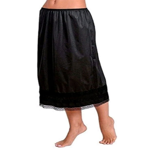 Women‘s Lingerie Anti-Static Half Slip Snip Skirt Black XXXL