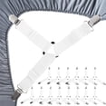 thumbnail image 1 of 15 Pack Fitted Sheet Strap, Fitted Sheet Tensioner Adjustable Bed Sheet - Triangle Fitted Sheet Tie Down For Bed Sheets, Sofa Cushion, Mattress, 1 of 5