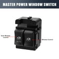 thumbnail image 3 of Power Window Switch 10284860 for Chevrolet Monte Carlo 2000-2005 for GMC Savana Driver Side Switch Button Black, 3 of 7