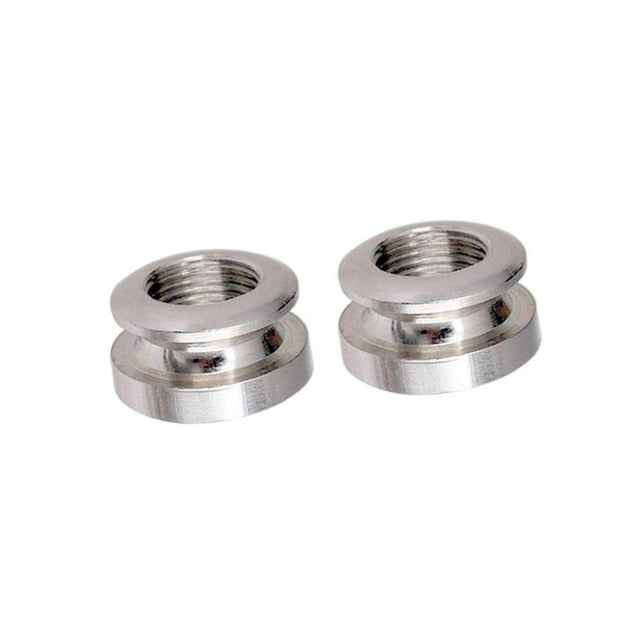 serony 2 Pcs Bouton de Verrouillage de Sangle de Guitare Cric Fileté pour Pièces de Guitare Argent