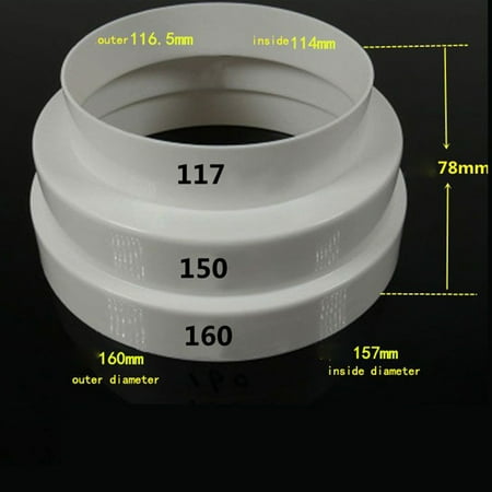 

SUNFEX Duct Multi Reducer Extractor Fan Pipe Connector 80/100/110/120/150/160Mm