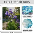 thumbnail image 3 of Diamond Art Kits for Adults - 5d Blooming Purple Iris Garden Path Diamond Painting for Adults, Diamond Art for Adults Beginners, Diamond Painting Kits for Adults for Home Wall Decor, 3 of 7