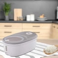 thumbnail image 4 of de con gran capacidad con taza medidora, contenedor de grano sellado, caja organizadora de granos de cereales, caja contenedora de Gris 5KG perfecl dispensador de cereales, 4 of 7