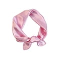 thumbnail image 2 of Women's Satin Small Square Scarf, Glossy Silky Texture, Solid Color Design, Versatile Accessory, Neck Scarf, Headscarf, Daily Wear, Formal Occasions, Multi-Functional Scarf Light pink One Size, 2 of 3