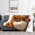 thumbnail image 5 of KLL Cartoon Cheetah With Attitude Print Fleece Throw Blanket, Horizontal Fleece Bedding Cute Soft Blankets Comfy Fleece Flannel Plush Home Decor for Couch & Bed -80"x60", 5 of 9