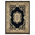 thumbnail image 4 of Rugsotic Carpets Hand Knotted Aras, Oriental Wool floor Area Rug, Navy, 2'x3', 4 of 5