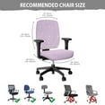 thumbnail image 6 of SCRAWLGOD Stars Spots Violet Dustproof Seat Covers for Office Chairs Stain Resistant Universal High Back Chair Slipcover Anti-Dust Protective Desk Chair Cover, 2 PCS, 6 of 7