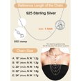 thumbnail image 5 of ChainsProMax Solid 925 Sterling Silver Chain Necklace 1.1mm Thin Rolo Chain for Women Men, 5 of 7