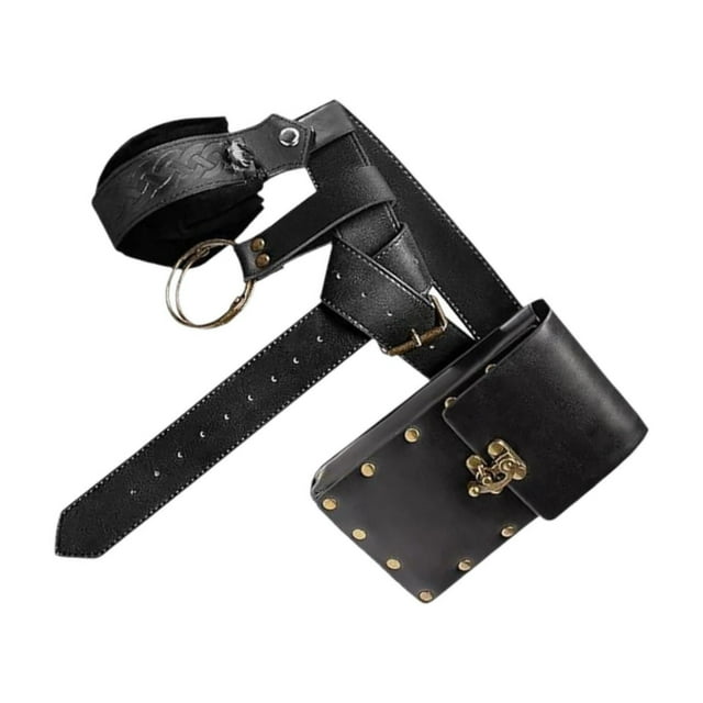 ZLight PU Leather Belt And Belt Pouch Set For LARP With Adjustable Features Suitable For Men Women Or Children Anytime Made