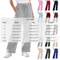 thumbnail image 6 of Diufon Sweatpants for Women Baggy Drawstring High Waist Fleece-lined Pants Fall Winter Warm Pants with Pockets, 6 of 7