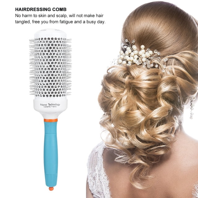 Peine Con Rodillo De Tubo De Aluminio, Peine Para Peinar El Cabello, Masajeador De Cabeza Para Salón Y Uso Doméstico, Con Dientes Irregulares Para Todo