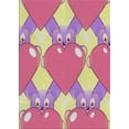 thumbnail image 1 of Ahgly Company Indoor Rectangle Patterned Pink Novelty Area Rugs, 2' x 3', 1 of 6