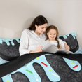 thumbnail image 4 of Erosebridal Ice Hockey Ice Cream Queen Comforter Set 3pcs for Teens Boys,Kids Sport Theme Bedding Comforter Set,Black Reversible,Super Cozy Room Decor, 4 of 6