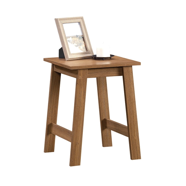 Mainstays Small Square Wood Side Table, Walnut photo 2