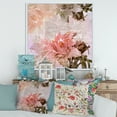 thumbnail image 2 of Designart 'Flowers Vintage In Pastel Colours' Traditional Framed Canvas Wall Art Print, 2 of 5