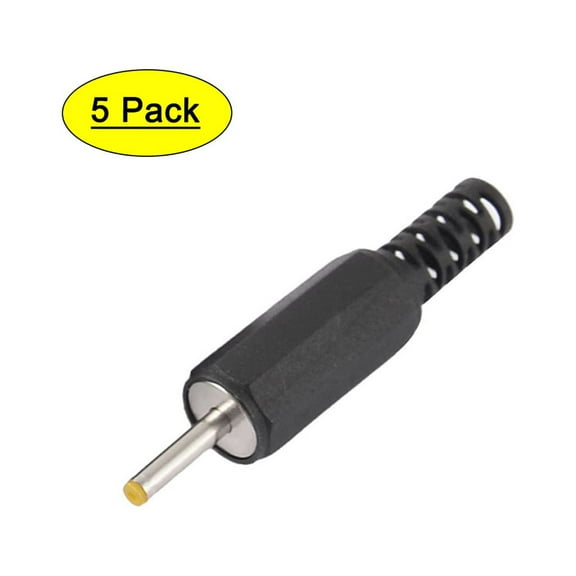 Unique Bargains 5pcs 2.5mm x 0.7mm Solder DC Power Cable Socket Male Plug Jack Connector Adapter