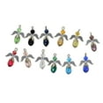 thumbnail image 6 of BLESIYA 3x12Pcs Beaded Angel Heart Wing Faceted Glass DIY Dangle Pendant Multi, 6 of 8