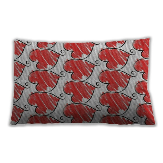 Ahgly Company Indoor Rectangular Patterned Lumbar Throw Pillow, 13 inch by 19 inch
