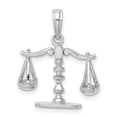 thumbnail image 3 of 14K White Gold 3-D Moveable Scales Of Justice Pendant, 3 of 4