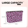 thumbnail image 4 of Toiletry Bag, pink lilac Leopard Leather Waterproof Travel Makeup Cosmetic Bag Organizer, Large Capacity Toiletry Bag for Travel Size Toiletries, Skin Care Bag for Women, 4 of 8