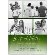Love and Light - 5x7 Personalized Hanukkah Card