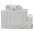 thumbnail image 5 of Sunset Trading Newport 52" Fabric Slipcover for Chair & A Half w Ottoman / White, 5 of 8