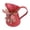 Red, variant on Vintage Rustic Metal Floral Pitcher With Plaid Ribbon Bow Antique Key Accent Decor Vase For Kitchen Window Sill Dining Table Farmhouse Indoor Home Gifts