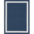 thumbnail image 2 of Rugs.com Georgia Collection Rug – 7' x 10' Navy Blue Flatweave Rug Perfect For Living Rooms, Large Dining Rooms, Open Floorplans, 2 of 9