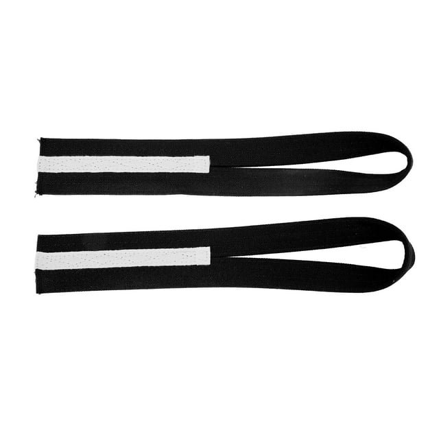 2 uds correas de muñeca de elevación lona antideslizante mejorar la fuerza forma de herida correas de levantamiento de pesas negro YUNYI BRAND Deportes