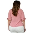 thumbnail image 3 of Blusa de escote V, talla extra, modelo 7375 (Rosa) rosa 38 Roman Fashion Blusa extra 7375, 3 of 6