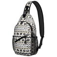 thumbnail image 1 of Rustic Boho Sling Backpack Lightweight Travel Crossbody Bag for Women Men, Artistic Small Shoulder Daypack, 1 of 6