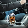 thumbnail image 7 of Pumpkins Skeleton Halloween 40 oz Tumbler with Handle Insulated&nbsp;Travel Mug&nbsp;Lid Straw Leak Proof Steel Vacuum Water Bottles Glasses Fits in Car Cup Holder, 7 of 7