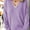 🔥 Purple, variant on Beach Outfits for Women V Neck Breathable Knitted Long Sleeve Tops Solid Color Oversized Loose Women's Blouse Trendy Fall and Winter for Weekend Breakfasts Khaki XL