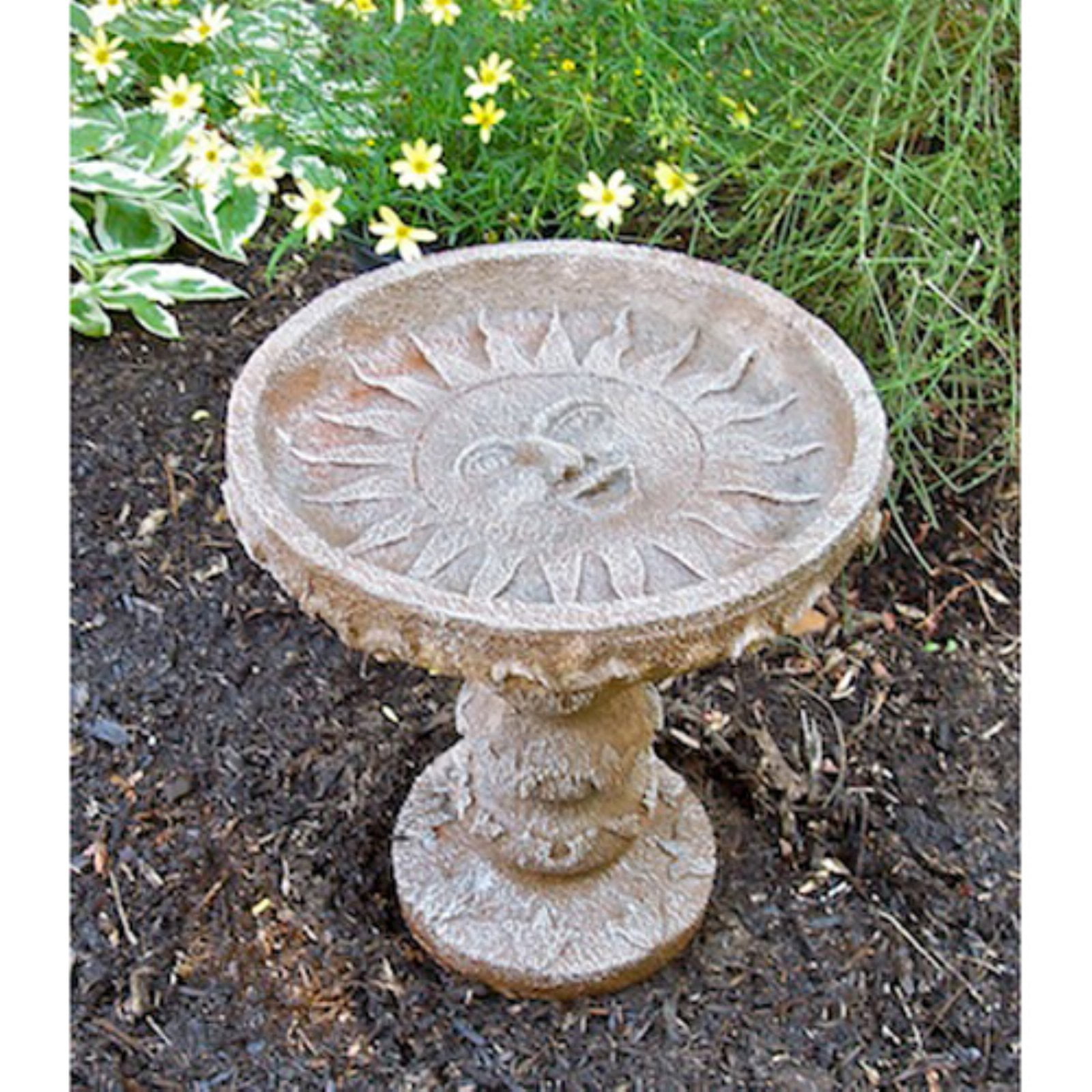 Athena Garden Sun Delight Cast Stone Birdbath by Athena Garden Inc