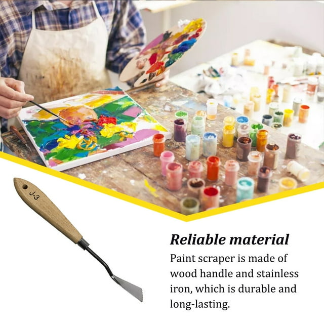Palette Spatula Oil Painting Stainless Teacher Beginner Study Learning Iron Artist Mixing Scraper Portable Home Paint Tool Accessories for Teacher Type 3