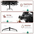 thumbnail image 4 of Spaco 7 Ft Tall Christmas Tree with 1500 Branches, PVC Christmas Tree with Iron Bracket, Christmas Tree for Indoor and Outdoor Decorate, Black, 4 of 10